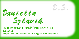 daniella szlavik business card